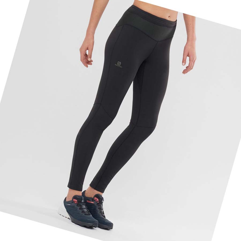 Pantalon Salomon XA WARM Femme Noir | TMCNUGV-19