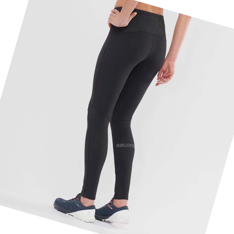 Pantalon Salomon XA WARM Femme Noir | TMCNUGV-19