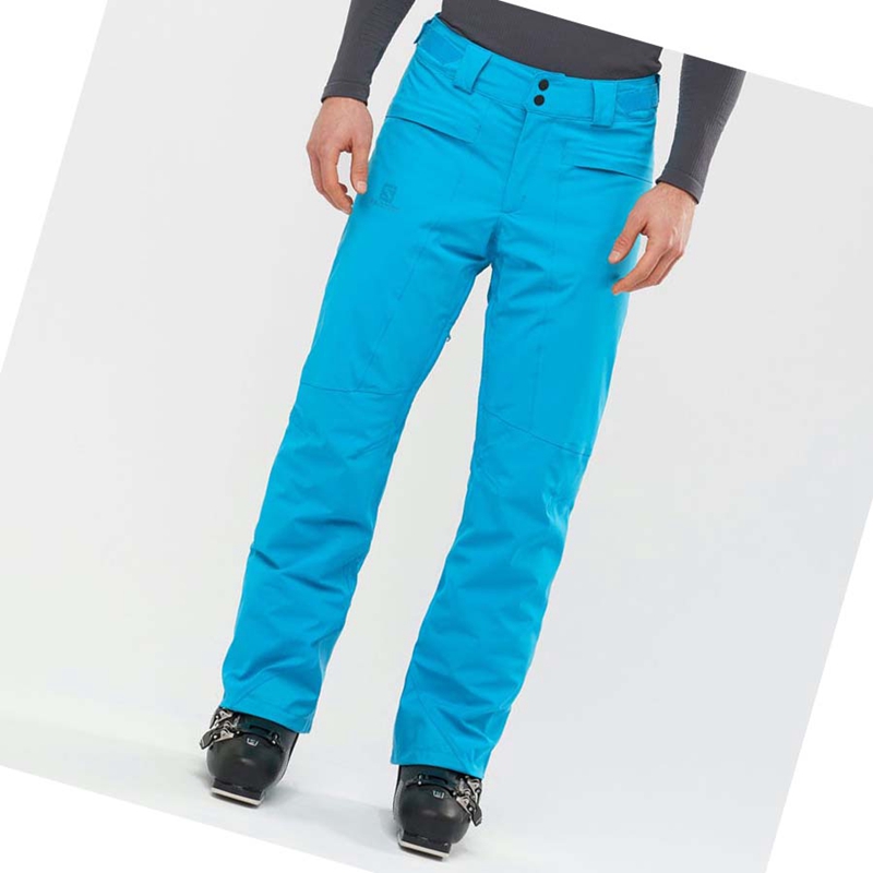 Pantalons De Ski Salomon BRILLIANT Homme Bleu | ERWAUMZ-25