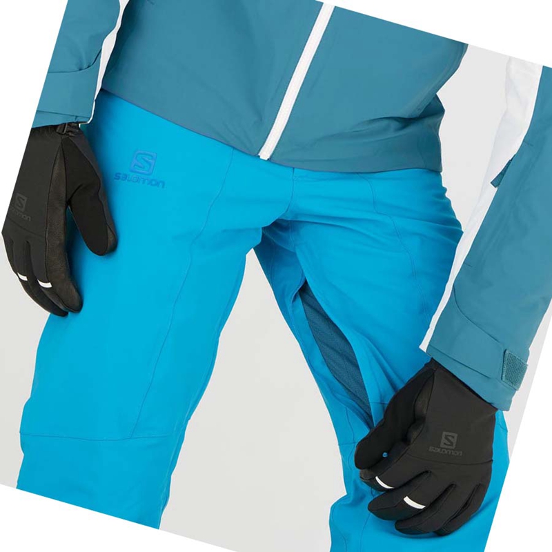 Pantalons De Ski Salomon BRILLIANT Homme Bleu | ERWAUMZ-25