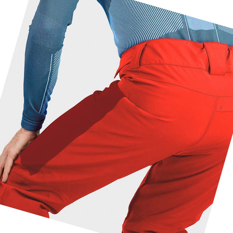 Pantalons De Ski Salomon BRILLIANT Homme Rouge | IPWZGTX-72