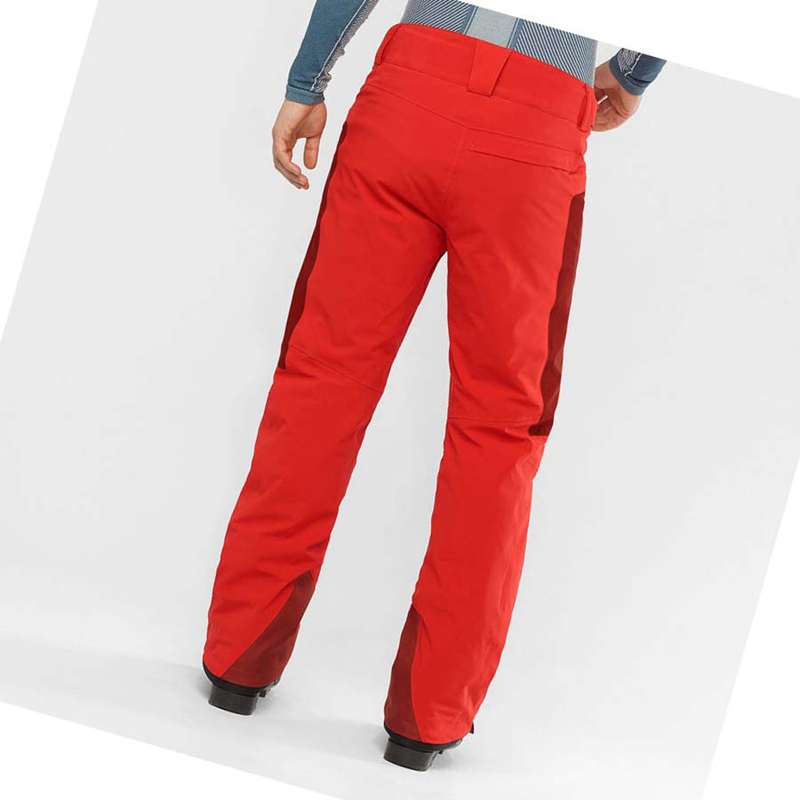 Pantalons De Ski Salomon BRILLIANT Homme Rouge | IPWZGTX-72