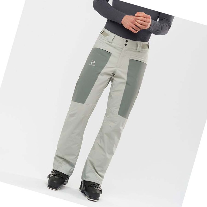 Pantalons De Ski Salomon BRILLIANT Homme Vert Olive | RHDXKQS-04