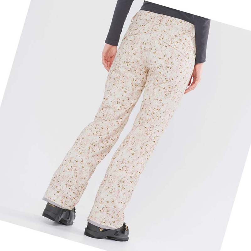 Pantalons De Ski Salomon EDGE Femme Beige | SNLYHIX-90