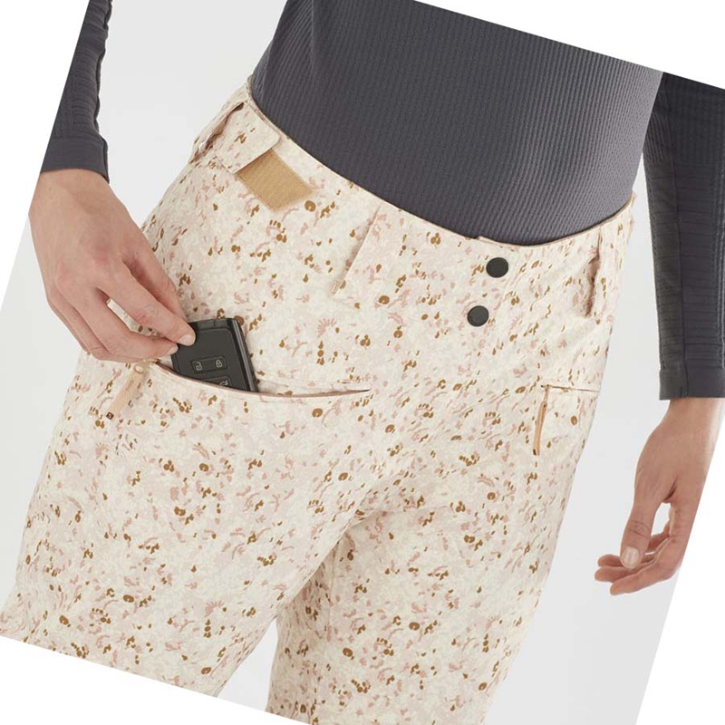 Pantalons De Ski Salomon EDGE Femme Beige | SNLYHIX-90