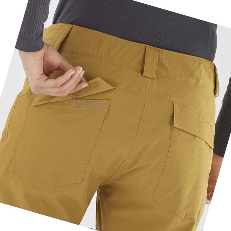 Pantalons De Ski Salomon EDGE Femme Jaune | HGRYNLB-50