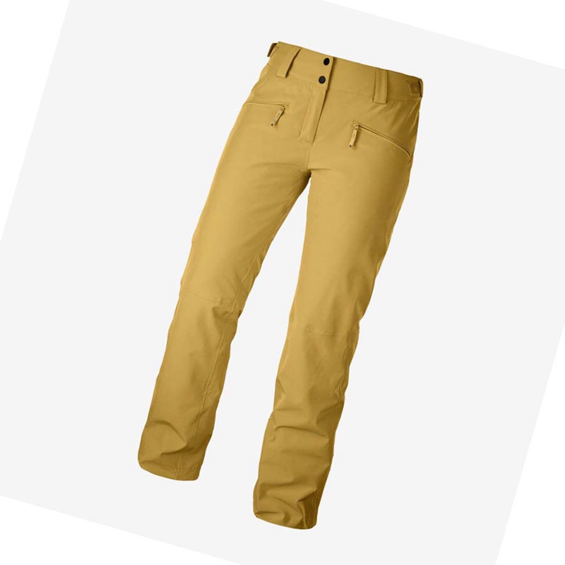 Pantalons De Ski Salomon EDGE Femme Jaune | HGRYNLB-50