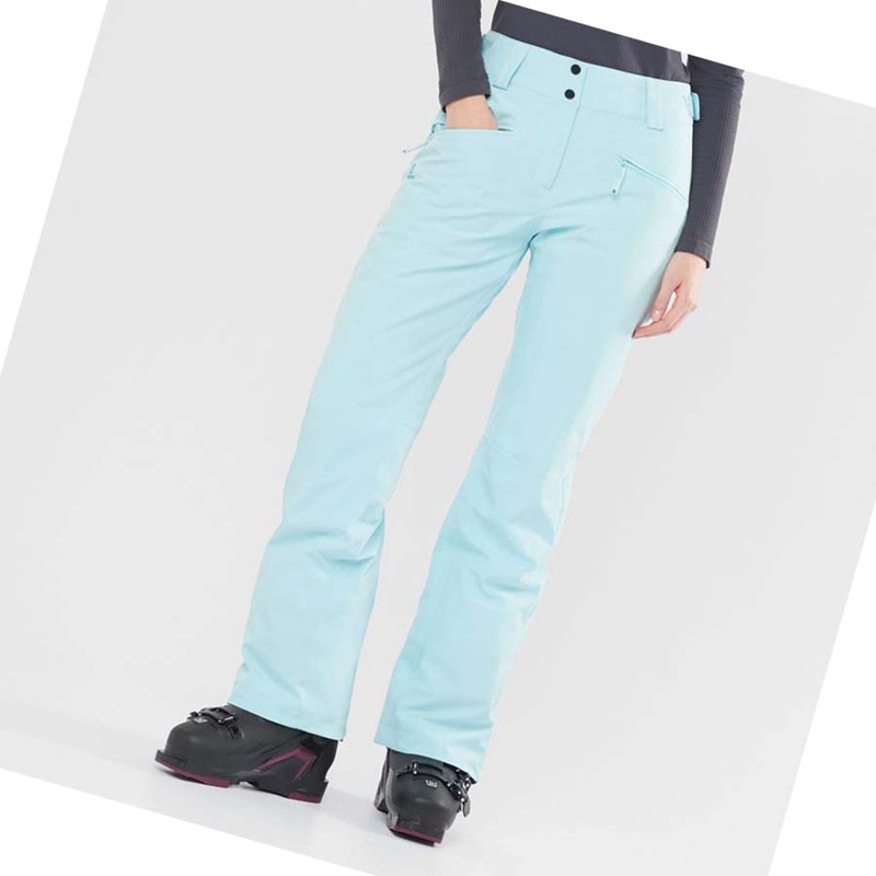 Pantalons De Ski Salomon EDGE Femme Menthe | JXVQDNY-21