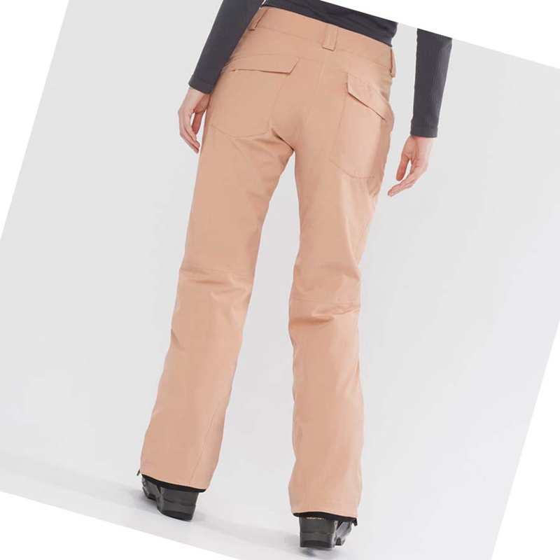 Pantalons De Ski Salomon EDGE Femme Rose | RPNZLAV-59