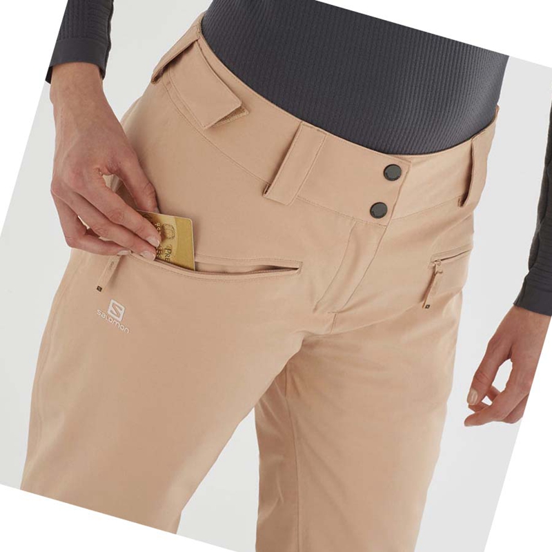 Pantalons De Ski Salomon EDGE Femme Rose | RPNZLAV-59