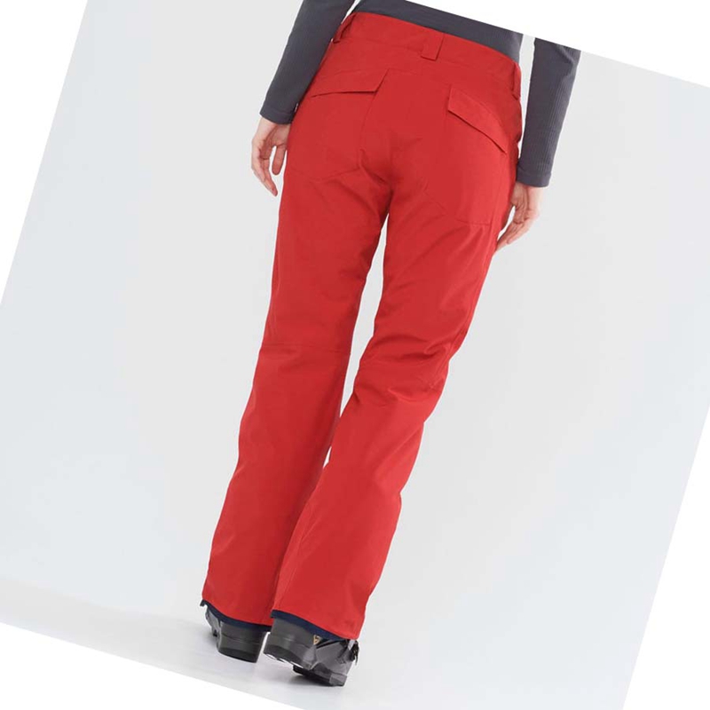 Pantalons De Ski Salomon EDGE Femme Rouge | REPGLCX-89