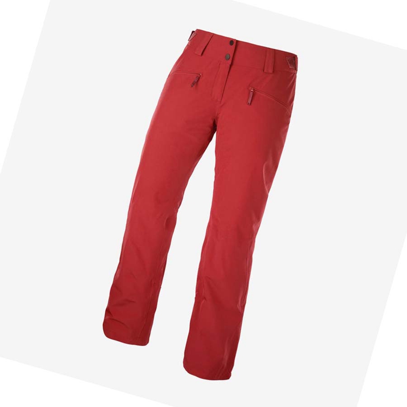 Pantalons De Ski Salomon EDGE Femme Rouge | REPGLCX-89