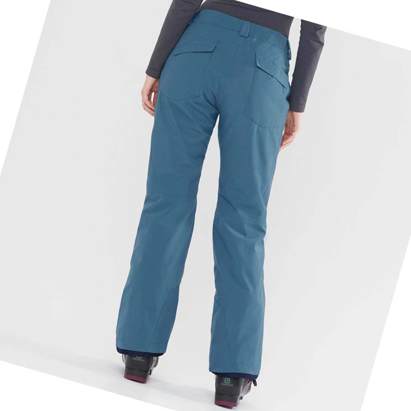 Pantalons De Ski Salomon EDGE Femme Turquoise | DHXJZAS-64