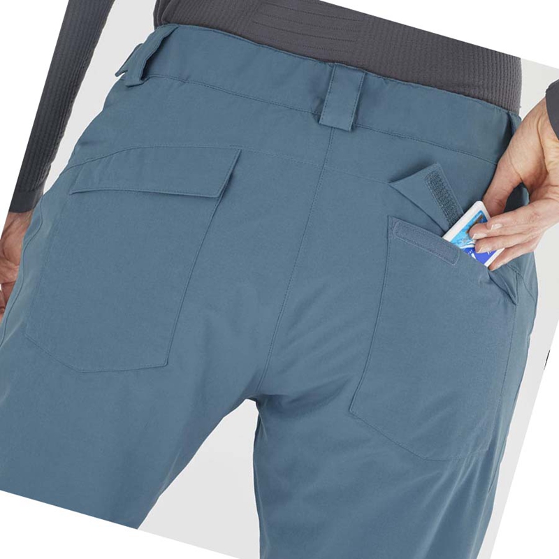 Pantalons De Ski Salomon EDGE Femme Turquoise | DHXJZAS-64