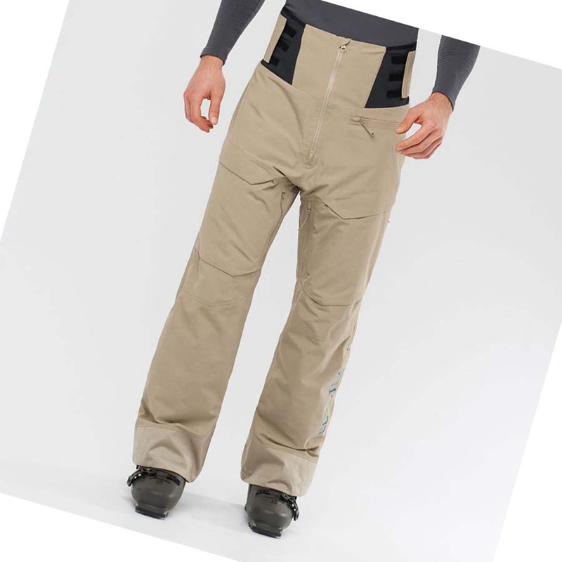 Pantalons De Ski Salomon GRAVITY GORE-TEX Homme Marron | IKMNUTH-83