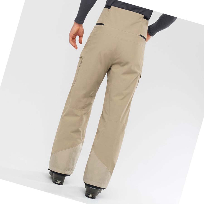 Pantalons De Ski Salomon GRAVITY GORE-TEX Homme Marron | IKMNUTH-83