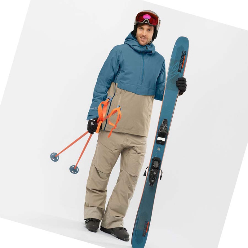 Pantalons De Ski Salomon GRAVITY GORE-TEX Homme Marron | IKMNUTH-83