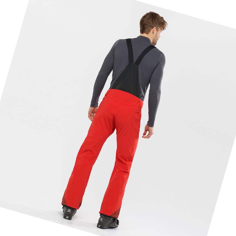 Pantalons De Ski Salomon OUTLAW 3L Homme Rouge | PZTBFIS-95