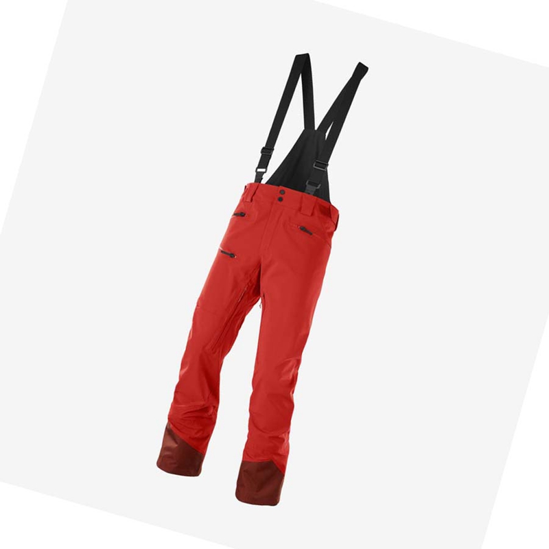 Pantalons De Ski Salomon OUTLAW 3L Homme Rouge | PZTBFIS-95