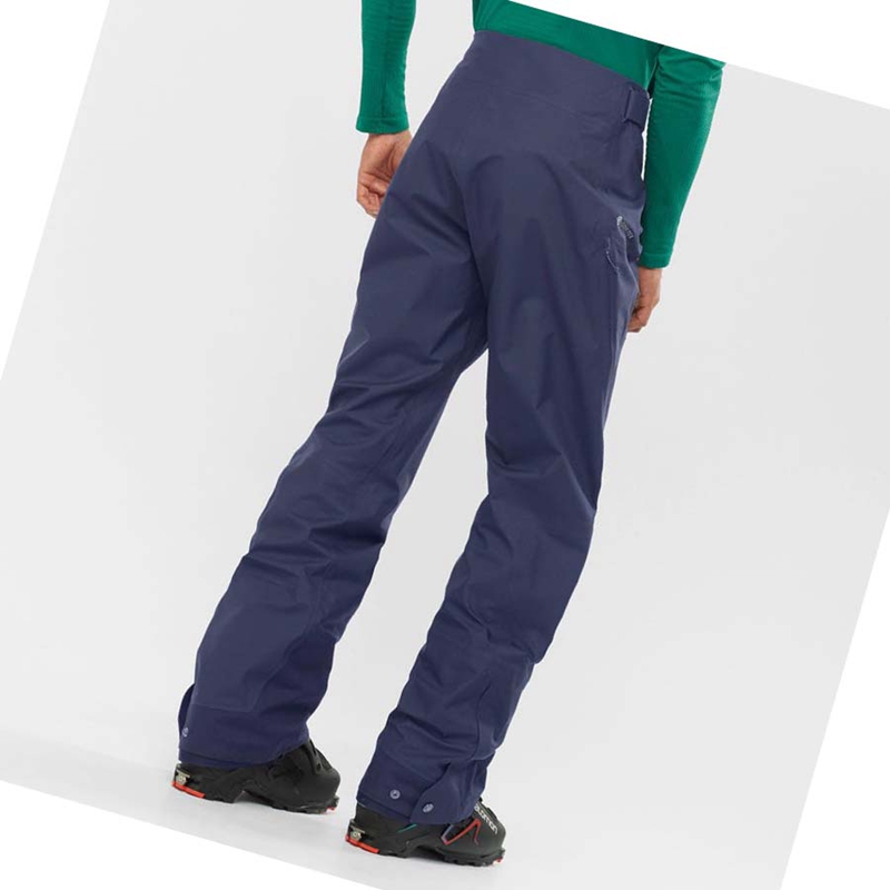 Pantalons De Ski Salomon OUTPEAK GORE-TEX 3L Homme Bleu | QUNKXZS-39