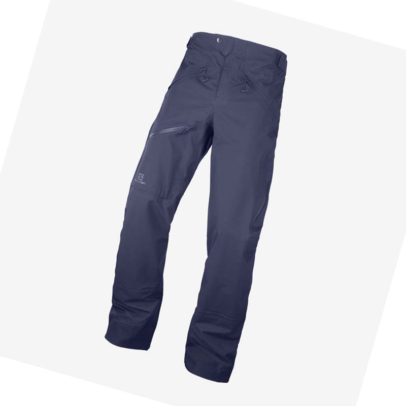 Pantalons De Ski Salomon OUTPEAK GORE-TEX 3L Homme Bleu | QUNKXZS-39