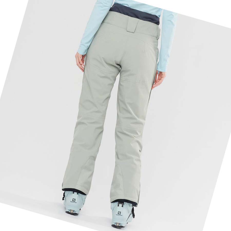 Pantalons De Ski Salomon PROOF LIGHT Femme Beige | UAMJPWH-98