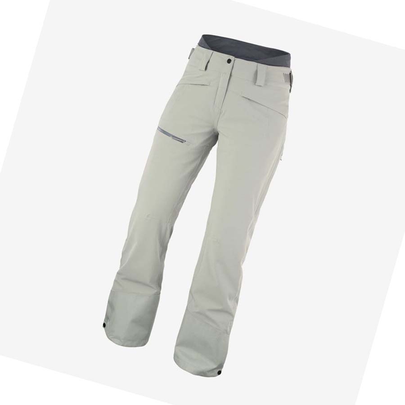 Pantalons De Ski Salomon PROOF LIGHT Femme Beige | UAMJPWH-98