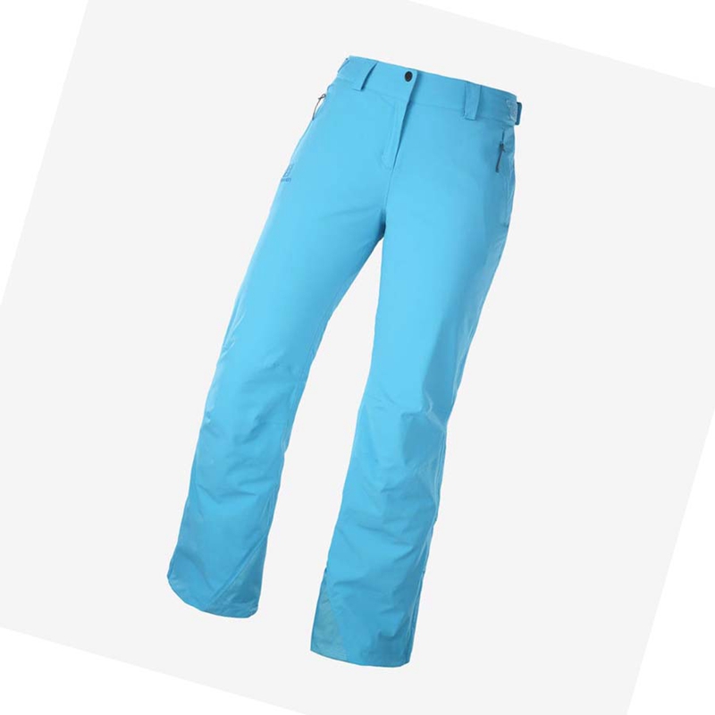 Pantalons De Ski Salomon THE BRILLIANT Femme Bleu | QAVRUWS-30