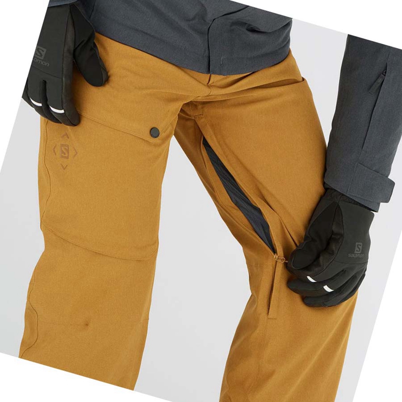 Pantalons De Ski Salomon UNTRACKED Homme Marron | CNTHADW-23