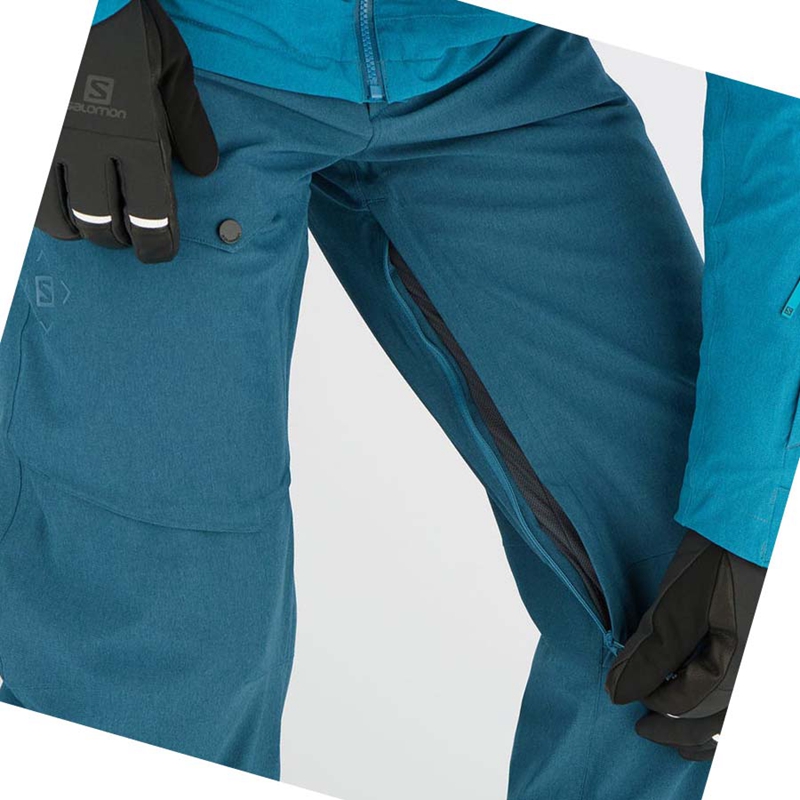 Pantalons De Ski Salomon UNTRACKED Homme Bleu Marine | FSTHZQL-13