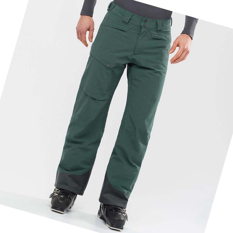 Pantalons De Ski Salomon UNTRACKED Homme Vert Olive | PHSCNWQ-25