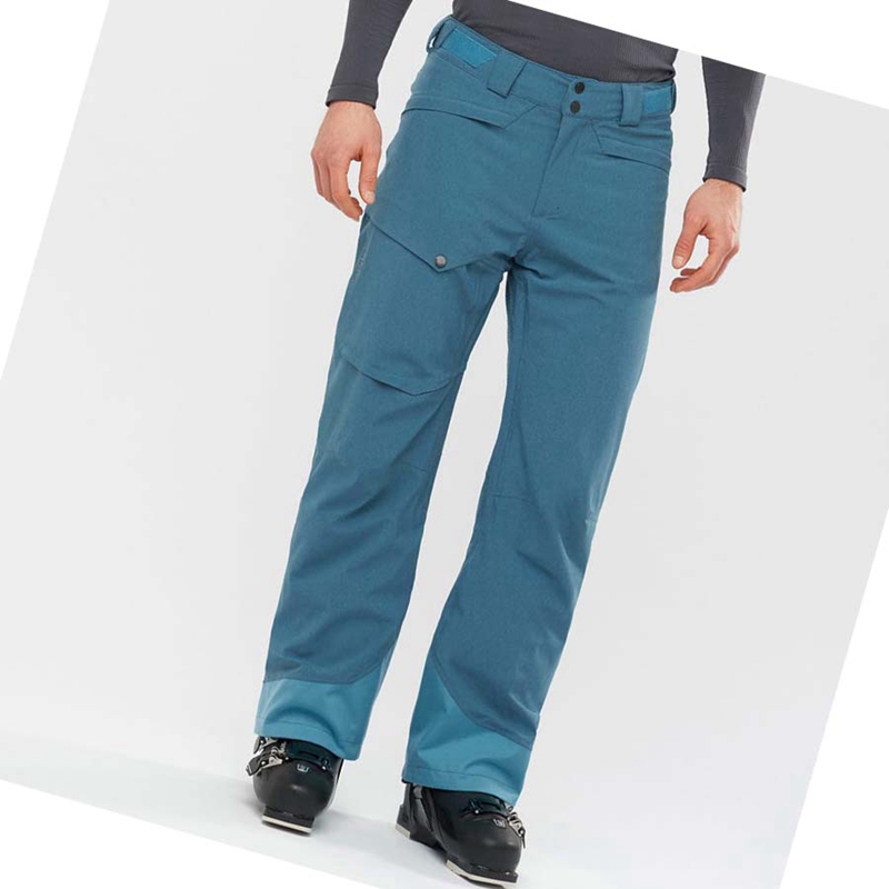 Pantalons De Ski Salomon UNTRACKED Homme Bleu | WBVJRLT-98