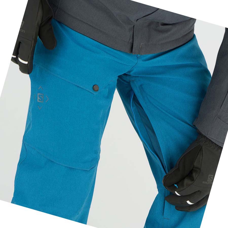 Pantalons De Ski Salomon UNTRACKED Homme Bleu | WBVJRLT-98