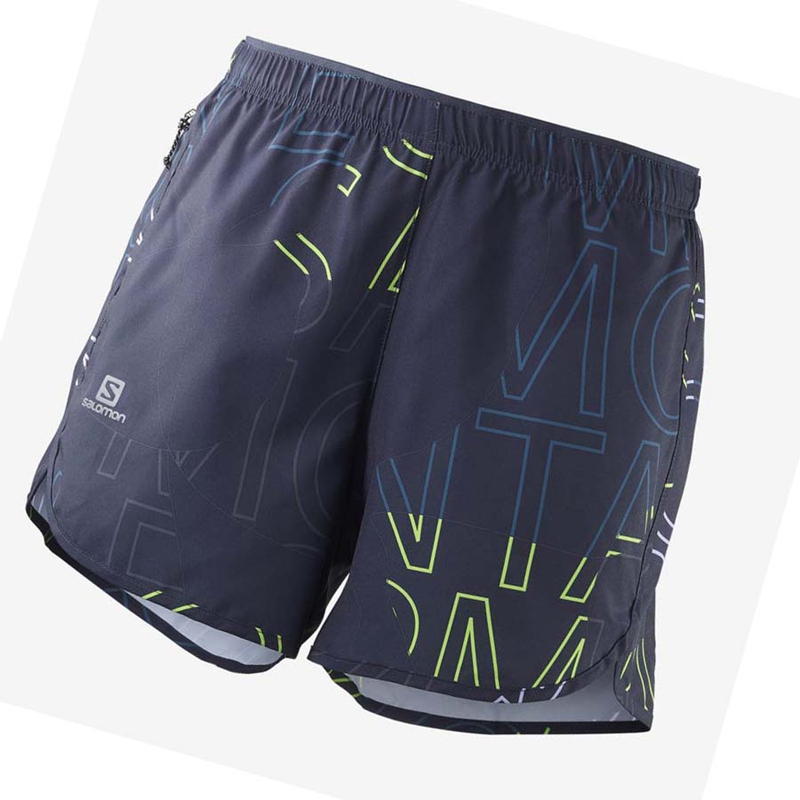 Shorts Salomon AGILE Femme Bleu | XWLSATI-54