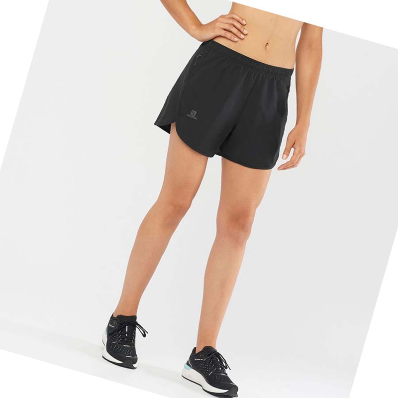 Shorts Salomon AGILE Femme Noir | ZKLWXJR-01