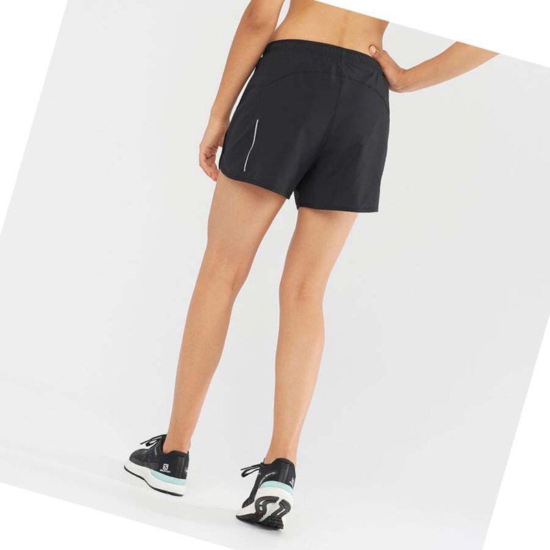 Shorts Salomon AGILE Femme Noir | ZKLWXJR-01