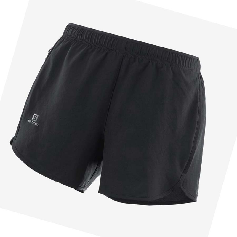 Shorts Salomon AGILE Femme Noir | ZKLWXJR-01