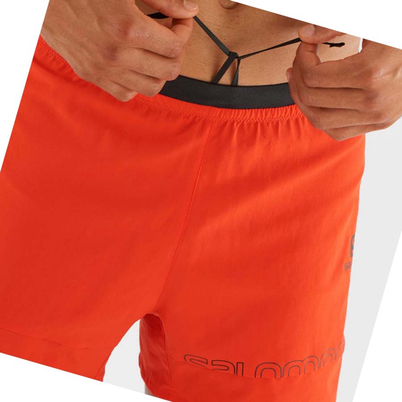 Shorts Salomon CROSS 2IN1 Homme Orange | HWOGBDZ-86