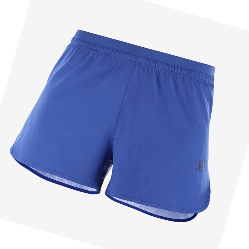 Shorts Salomon CROSS 3\'\' Femme Bleu Marine | ZCESYNJ-79