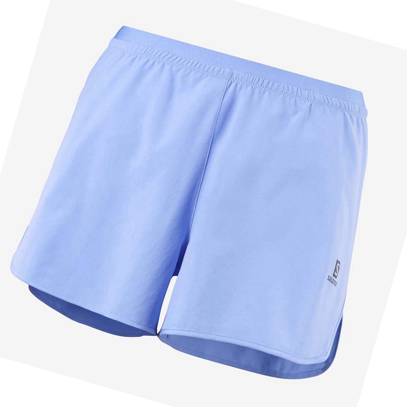 Shorts Salomon CROSS 3\'\' Femme Bleu | TPKVEXR-95