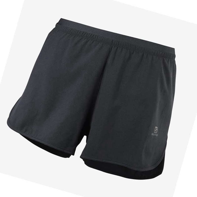 Shorts Salomon CROSS 3\'\' Femme Noir | RHGOITD-78