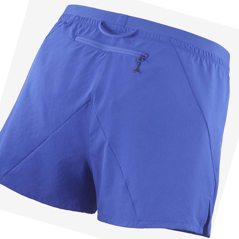 Shorts Salomon CROSS 3'' Homme Bleu | NALIFKY-10