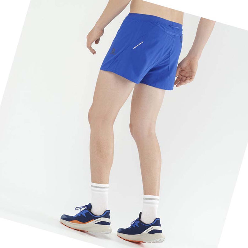 Shorts Salomon CROSS 3'' Homme Bleu | NALIFKY-10