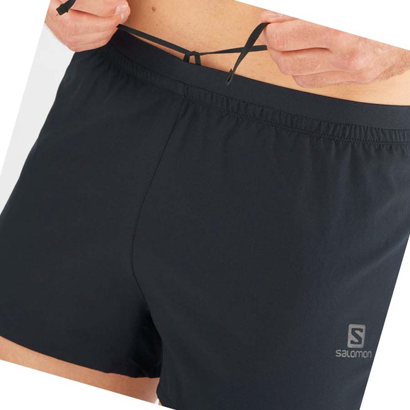 Shorts Salomon CROSS 3'' Homme Noir | WUCVXQD-32