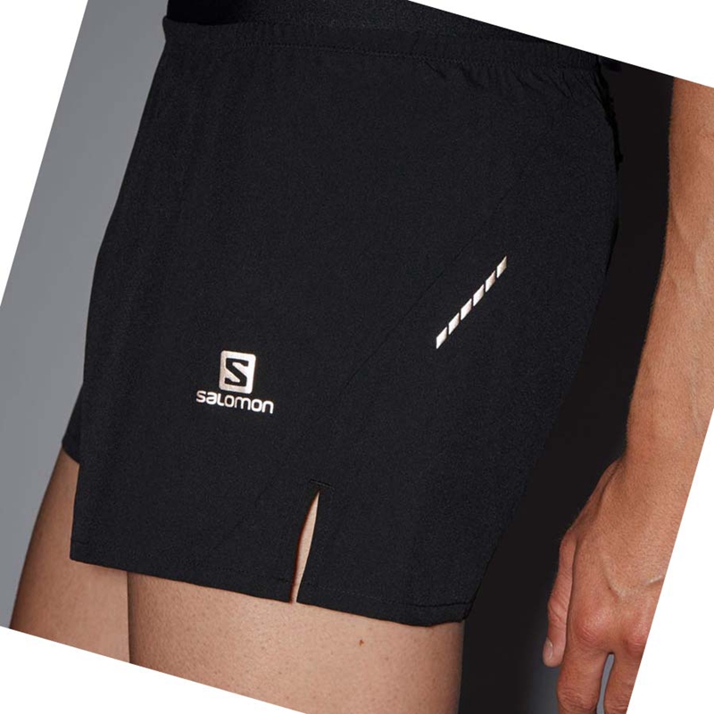 Shorts Salomon CROSS 3'' Homme Noir | WUCVXQD-32