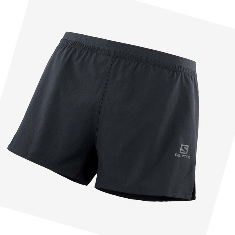 Shorts Salomon CROSS 3\'\' Homme Noir | WUCVXQD-32