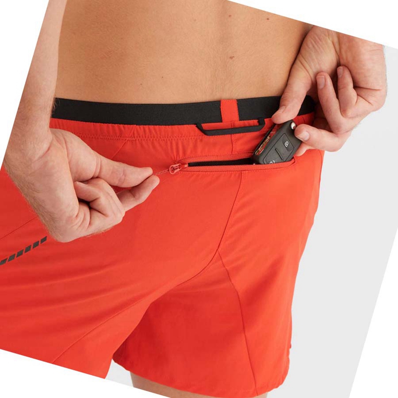 Shorts Salomon CROSS 3'' Homme Orange | LWQRDOP-12