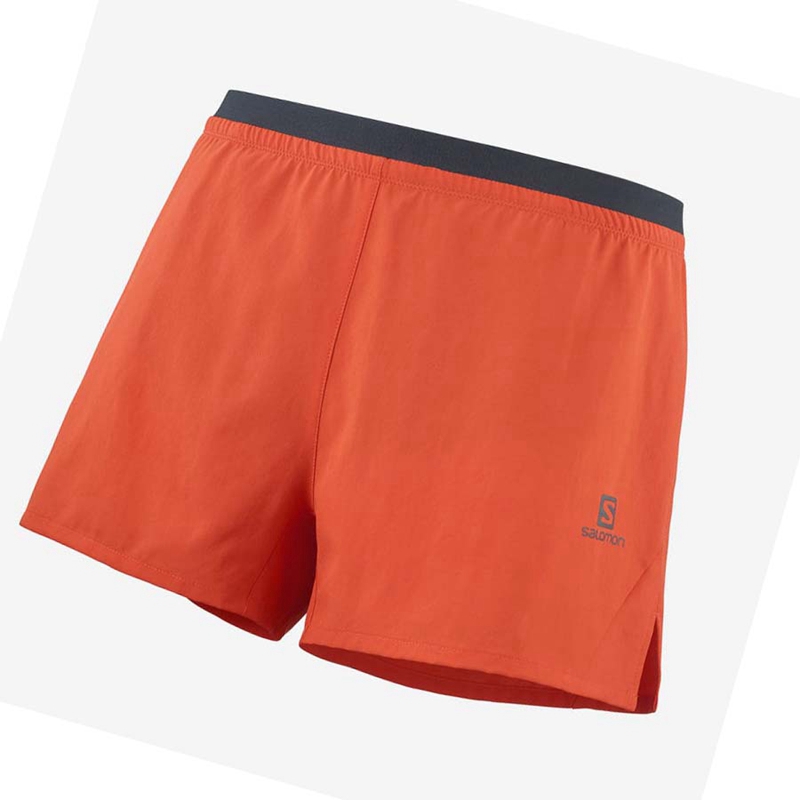 Shorts Salomon CROSS 3\'\' Homme Orange | LWQRDOP-12