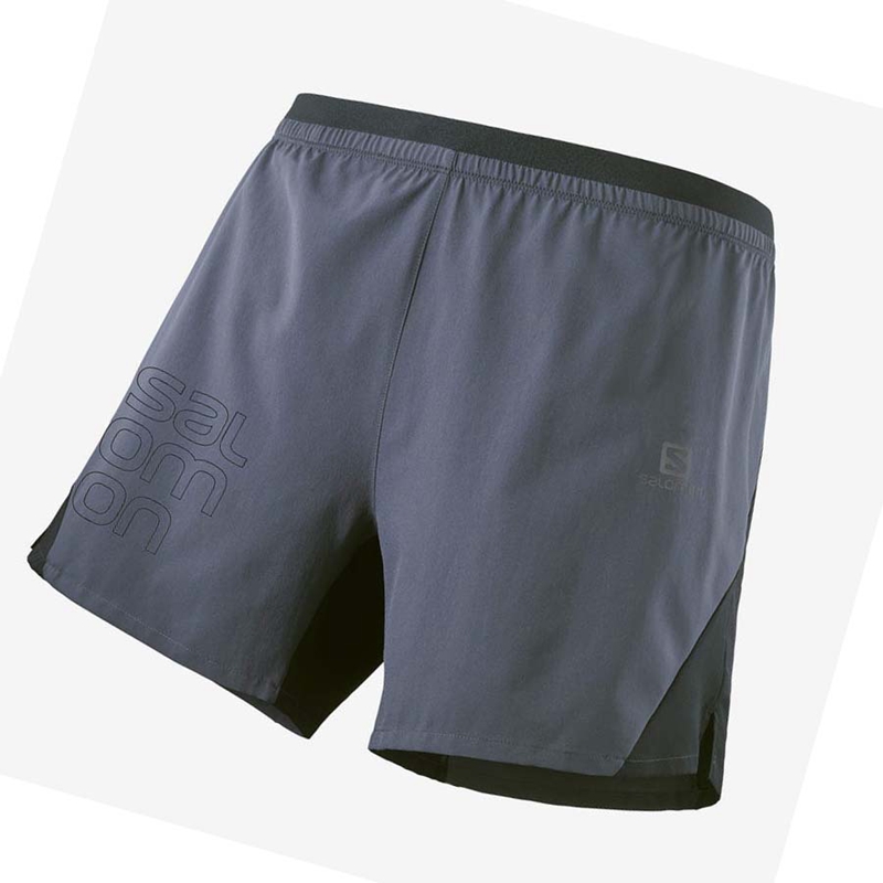 Shorts Salomon CROSS 5\'\' Homme Grise | GTSUJHC-62