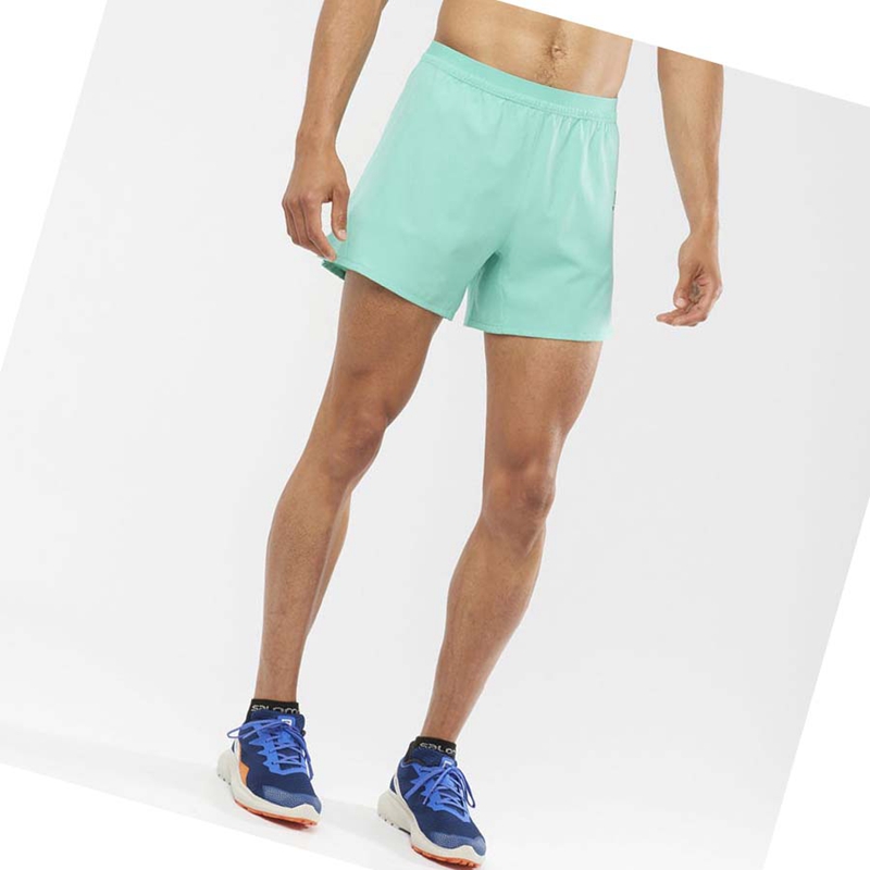 Shorts Salomon CROSS 5'' Homme Menthe | LSDVJQR-39